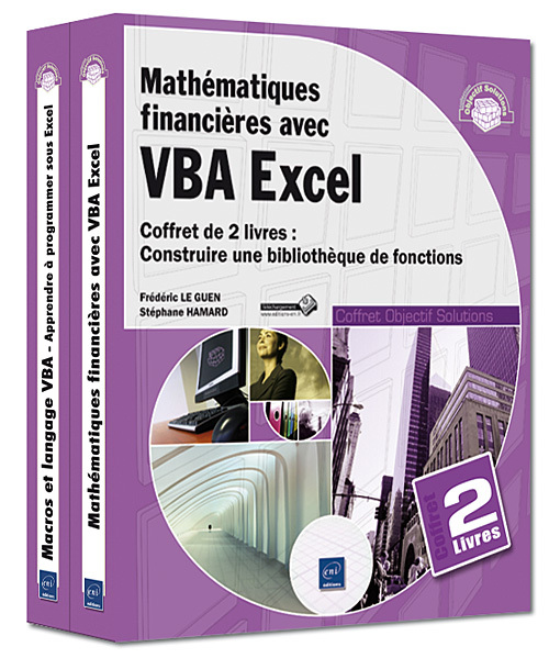 Mathématiques financières avec VBA Excel - Coffret de 2 livres : Construire une bibliothèque de fonc