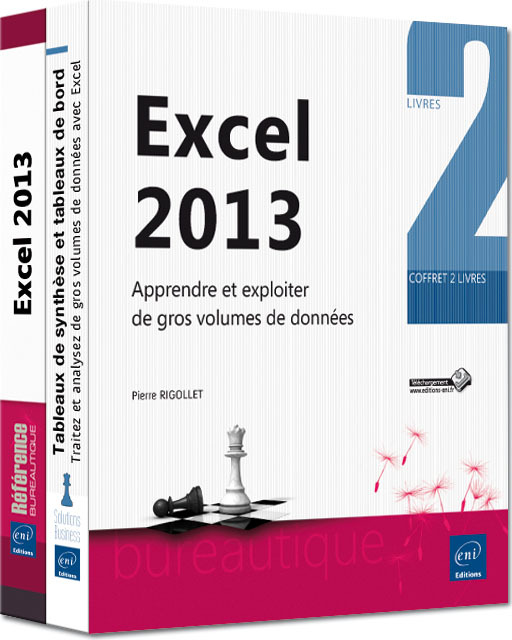 Excel 2013 - Coffret de 2 livres : Apprendre et exploiter de gros volumes de données