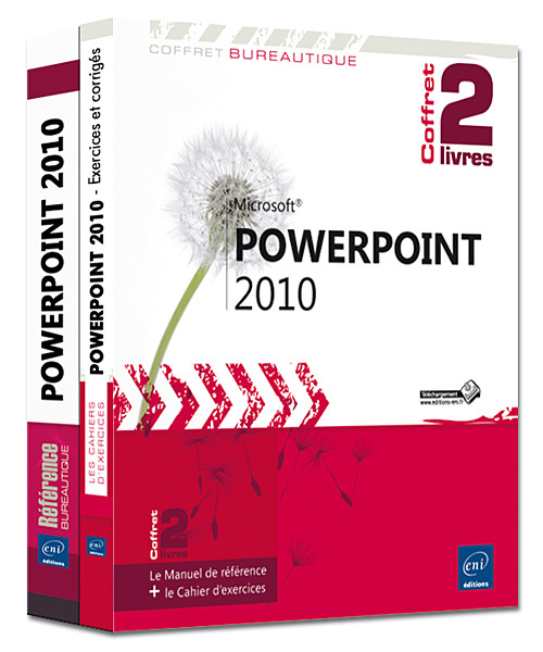 PowerPoint 2010 - Coffret de 2 livres : Le Manuel de référence + le Cahier d'exercices