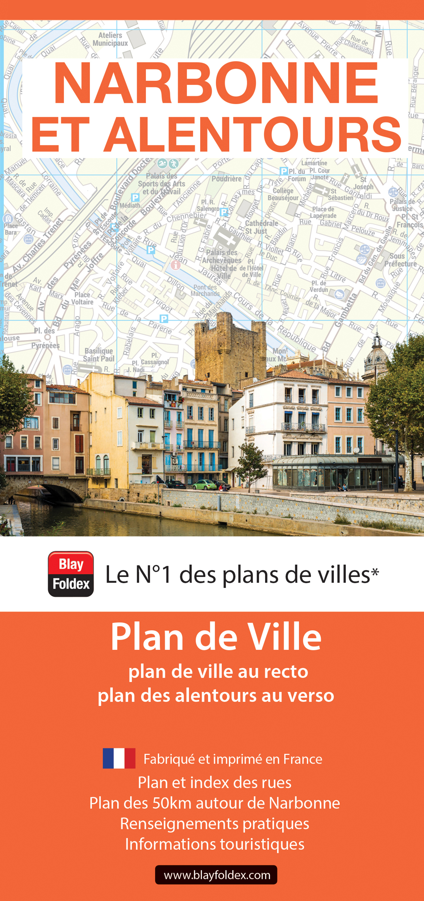 Narbonne et alentours : Plan de ville 2025