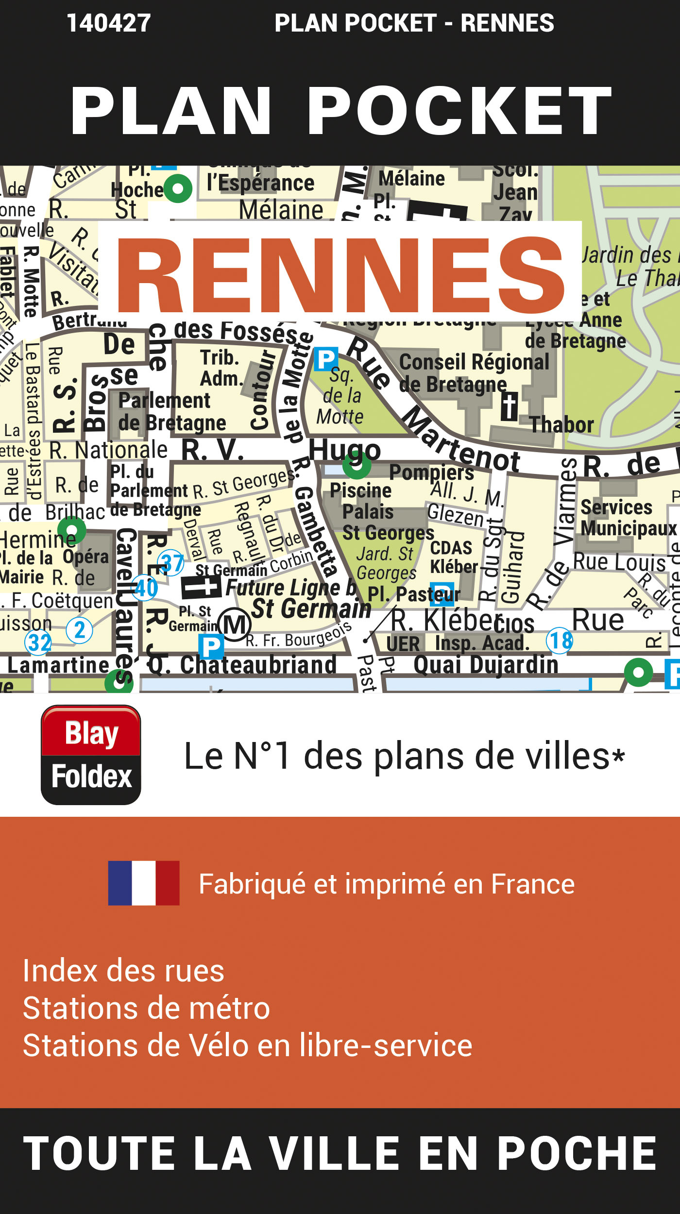 RENNES PLAN POCKET 2023