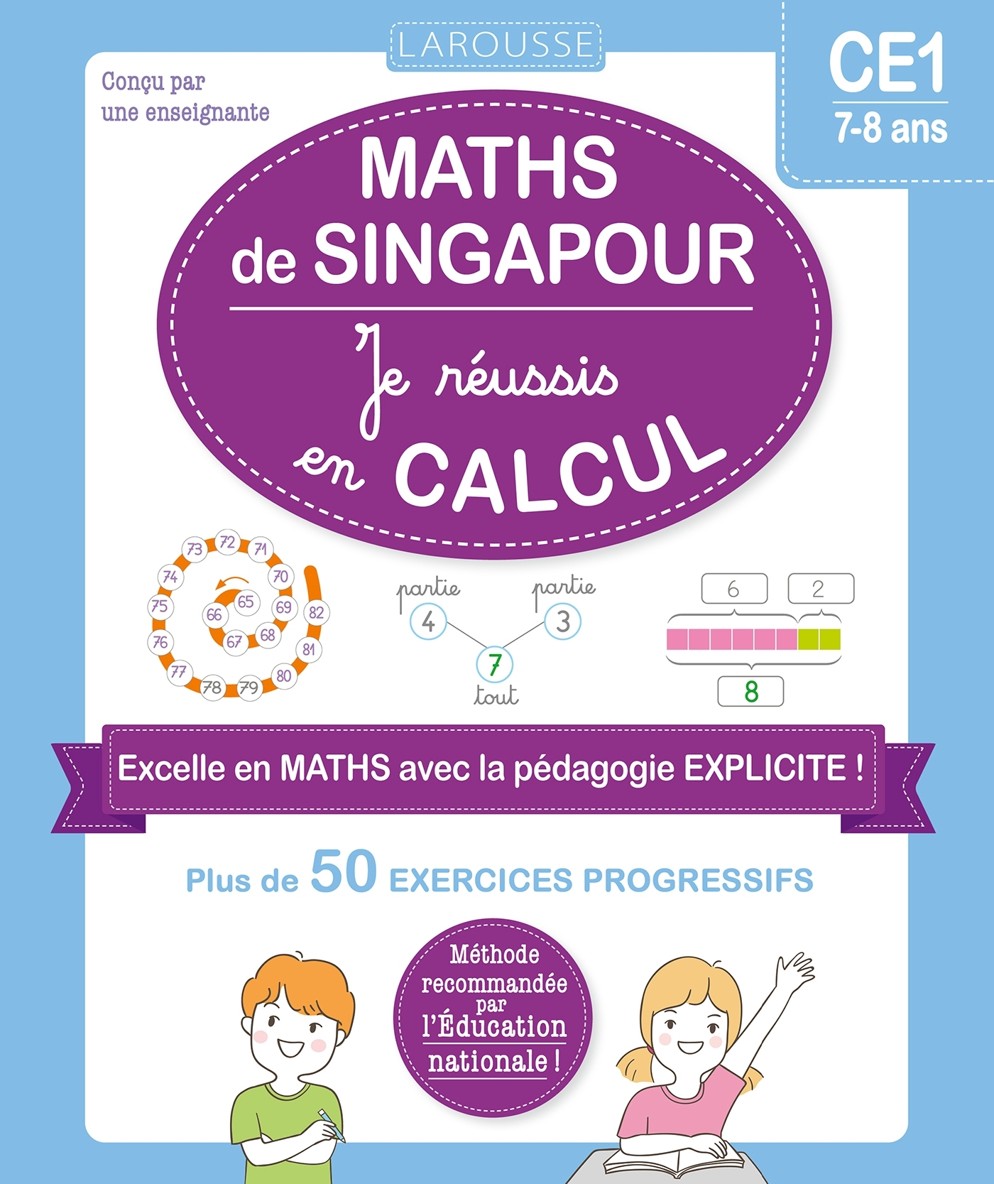 Maths de Singapour - Je réussis en calculs - CE1