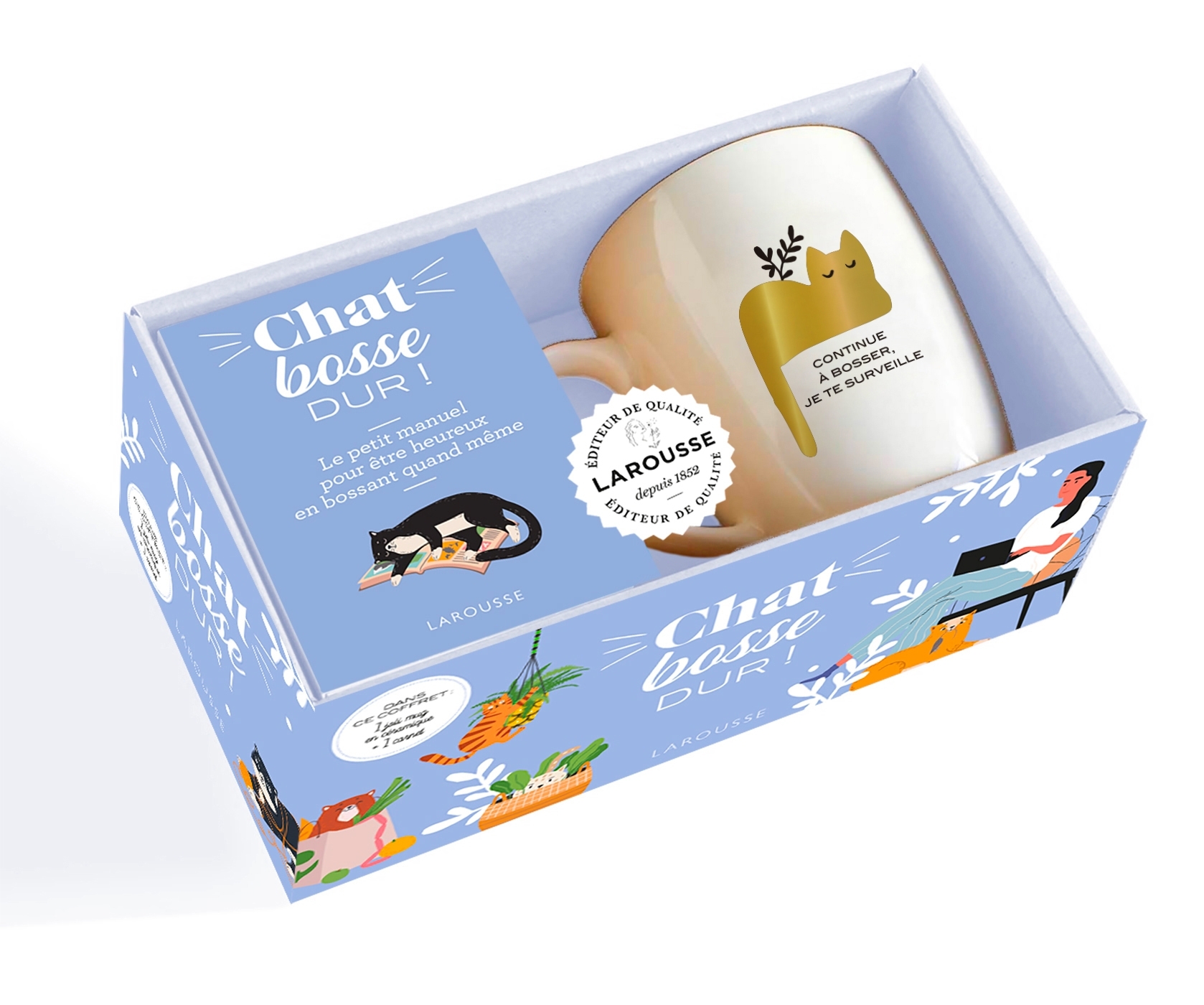 Mug Chat bosse dur !