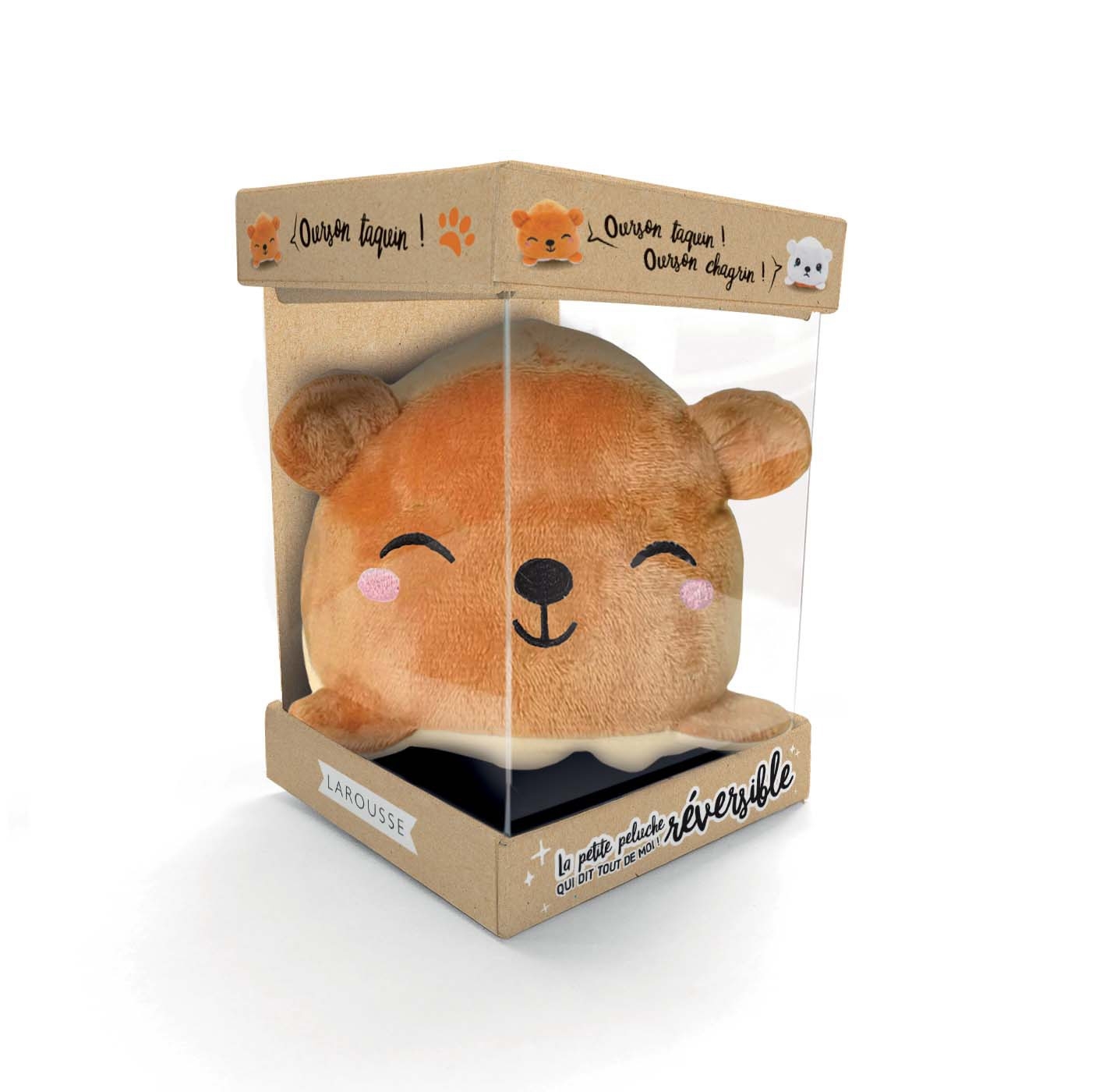 La petite peluche ours réversible qui dit tout de moi !