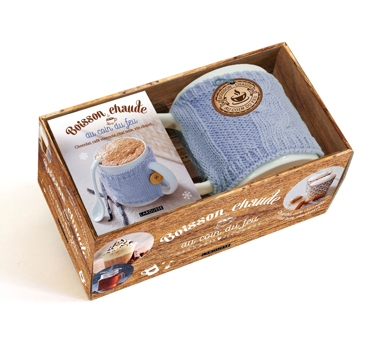 Boisson chaude au coin du feu