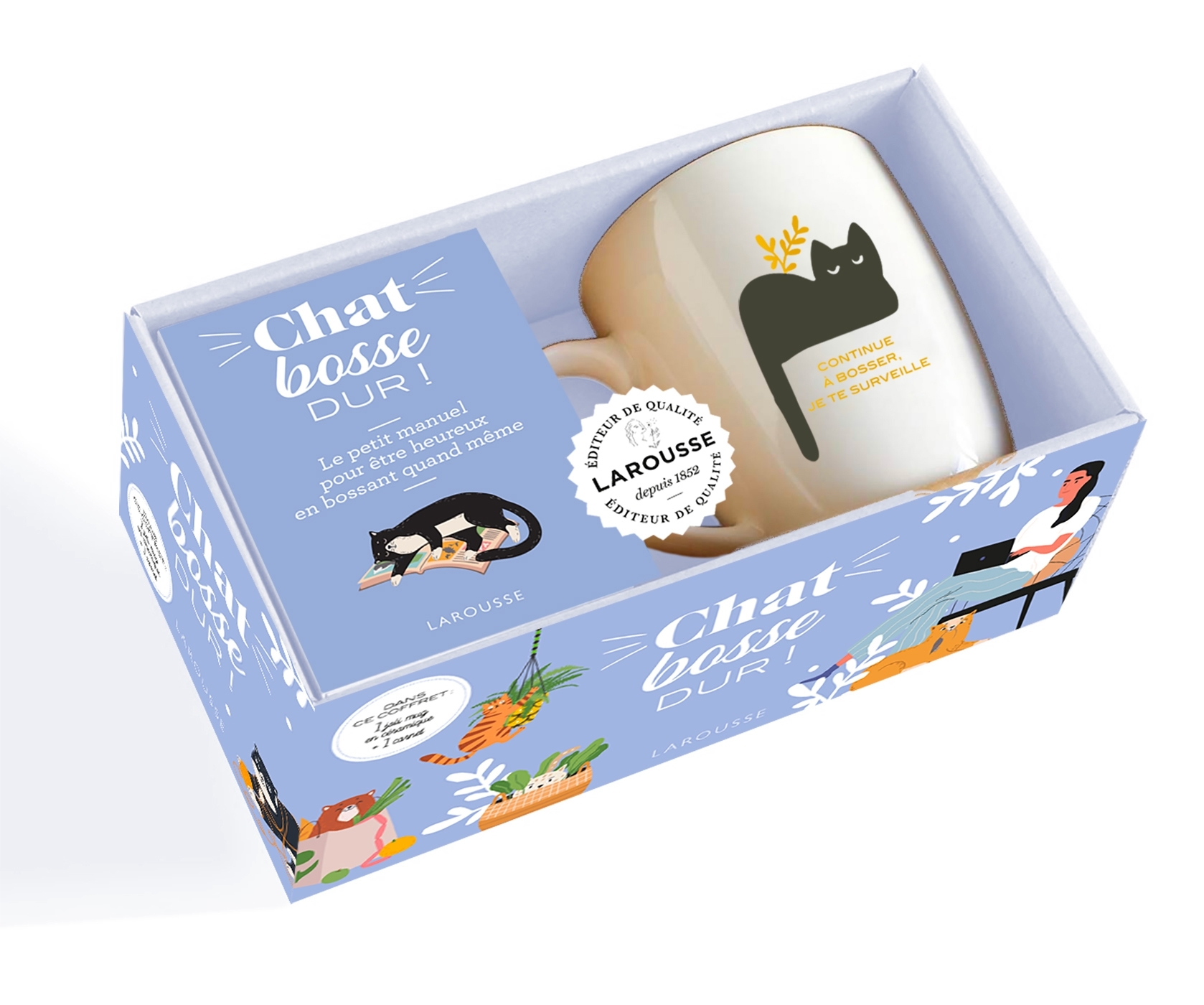 Mug Chat bosse dur !