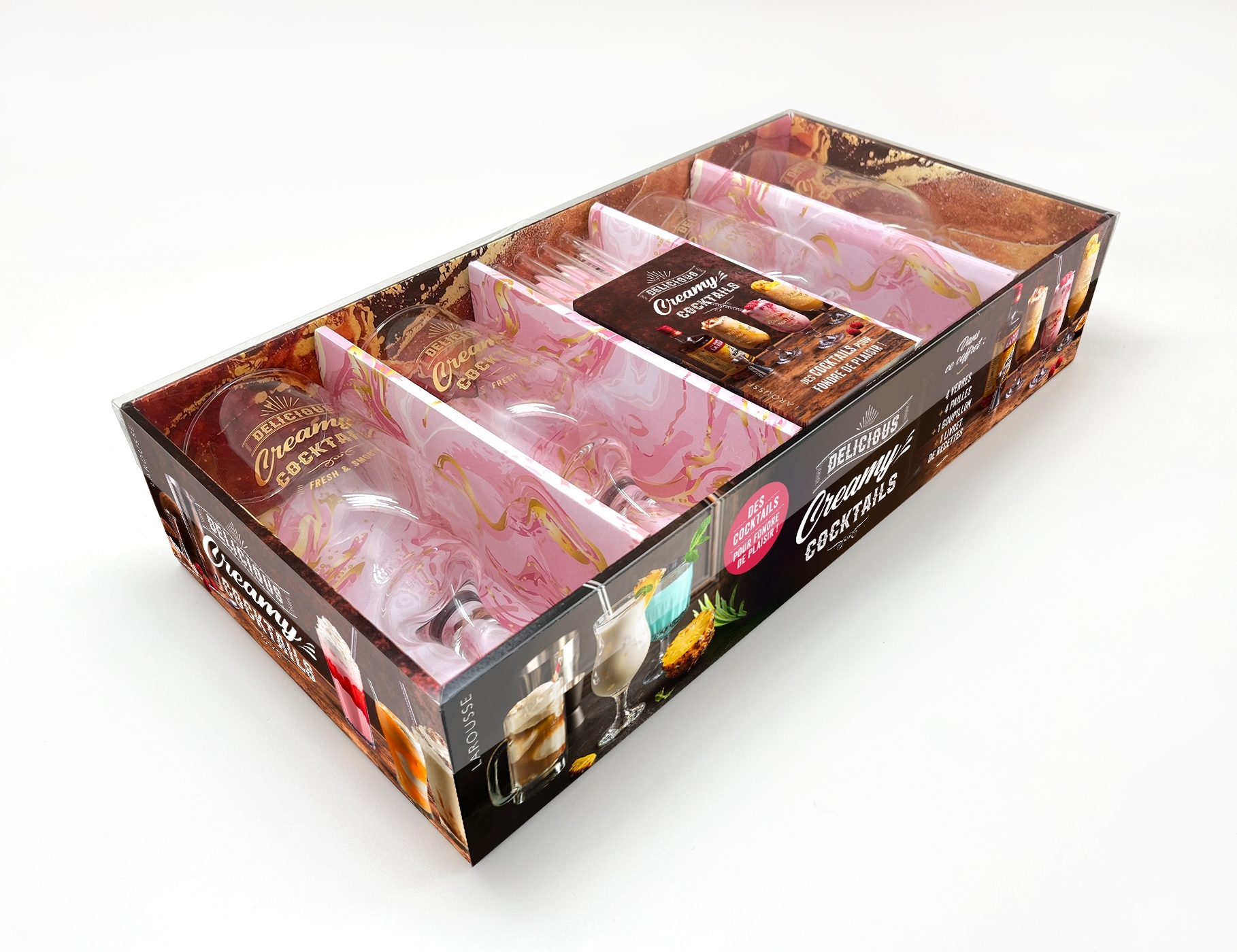 Delicious creamy cocktails