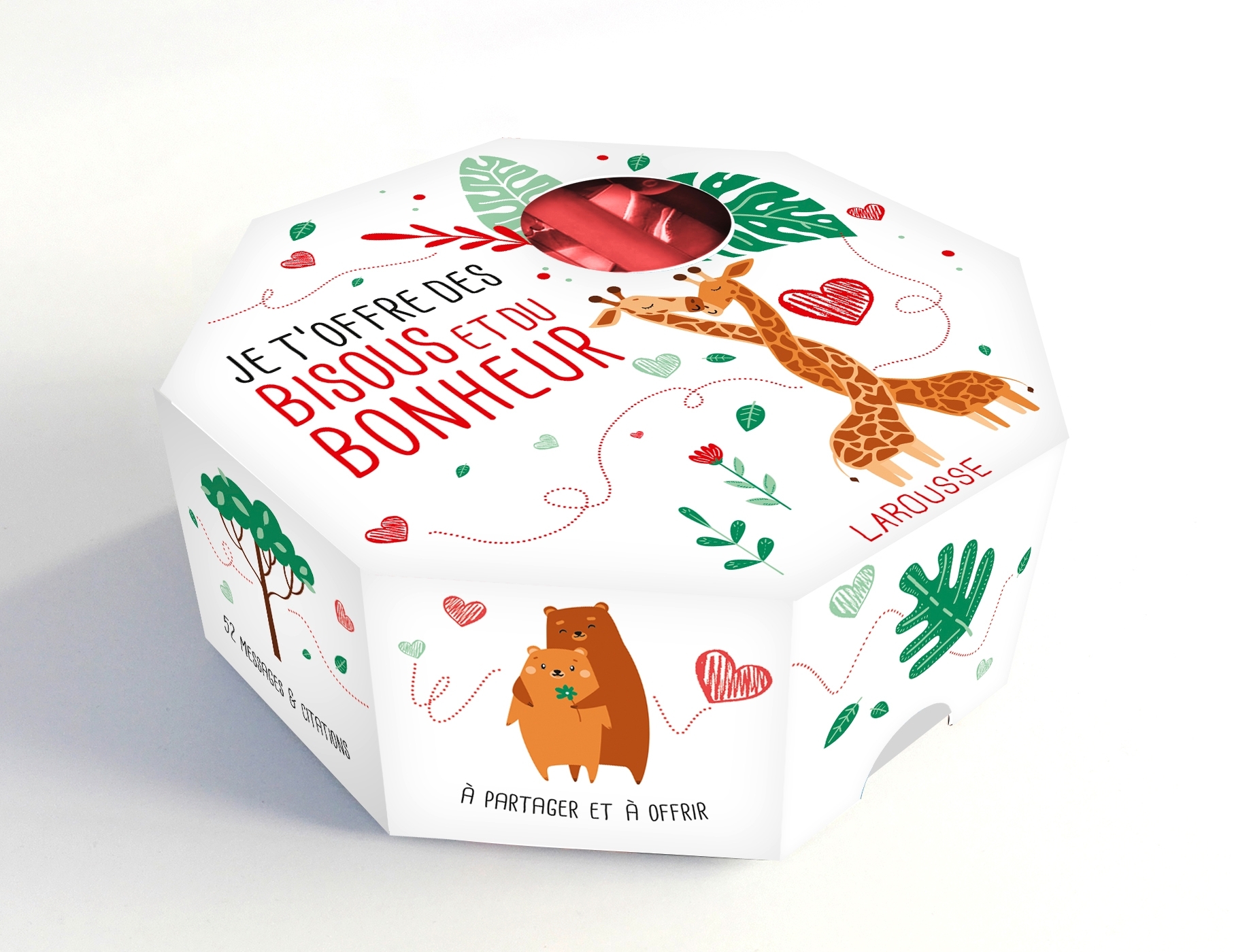 Je t'offre des bisous et du bonheur