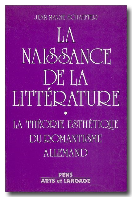 Naissance de la Littérature