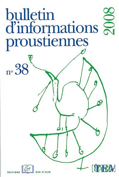 Bulletin Proust N 38