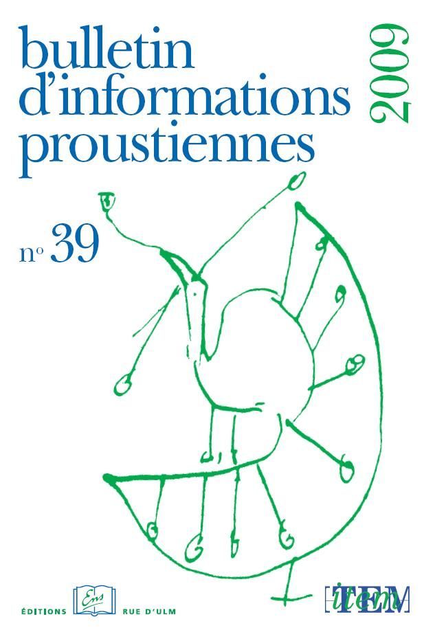Bulletin Proust N 39