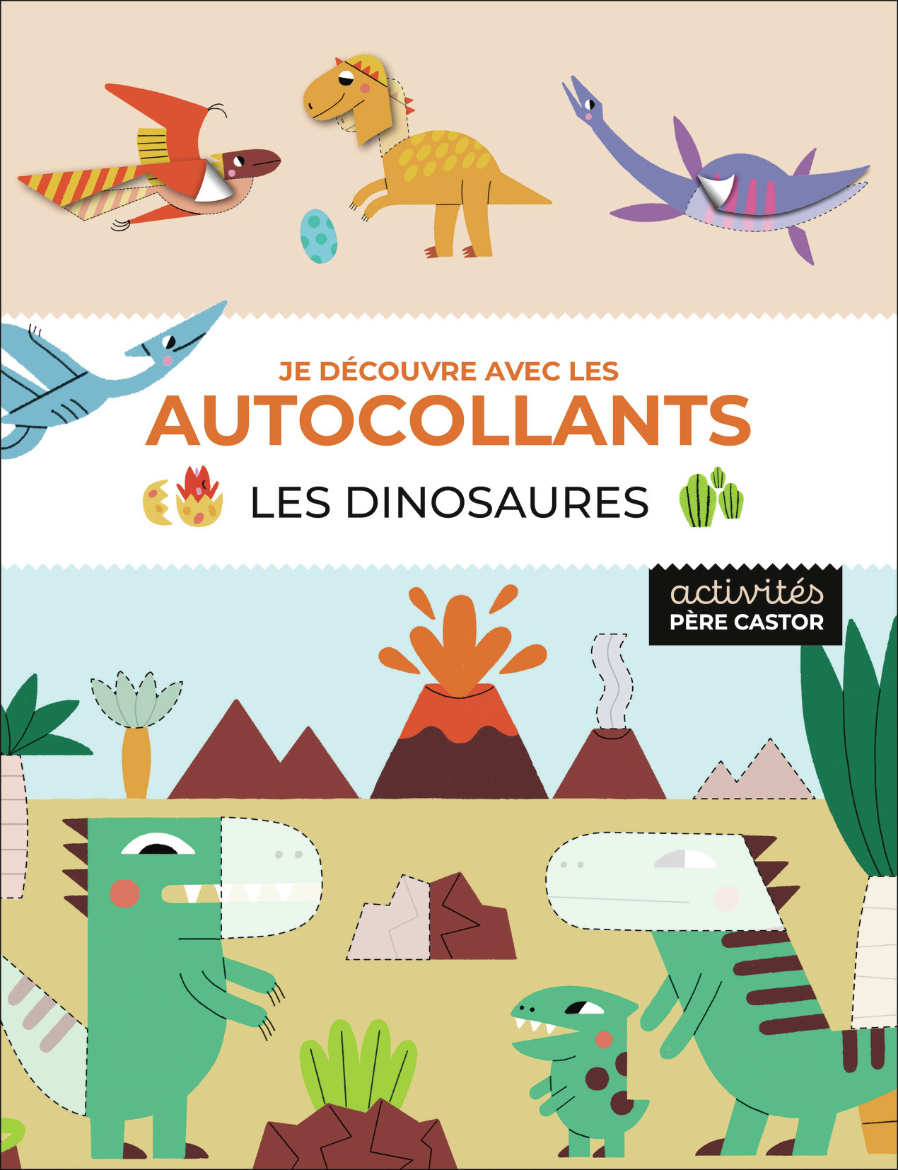 Je découvre avec les autocollants - Les dinosaures