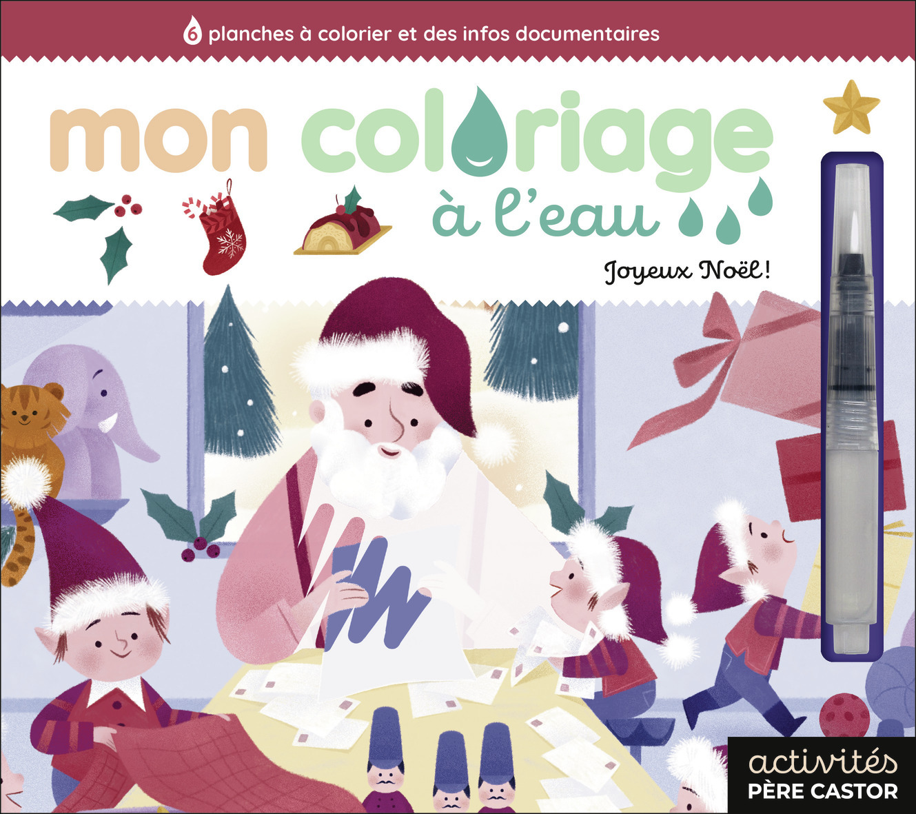Mon coloriage à l'eau - Joyeux Noël !