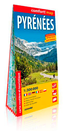 Pyrénées 1/300.000 (Carte Grand Format Laminée)