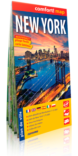 New York (Fr) 1/17 500  (Comfort !Map Laminé)