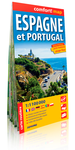 Aed Espagne/Portugal  1/1M1 (Comfort !Map, Laminée