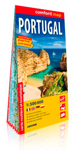 Portugal 1/500.000 (Carte Grand Format Laminée)