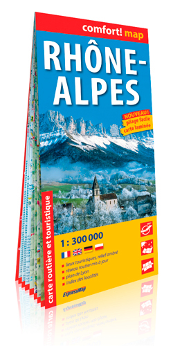 Rhône-Alpes  1/300.000 (Comfort !Map, Laminée)