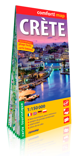 Crete  1/150.000 (Comfort !Map, Laminée)