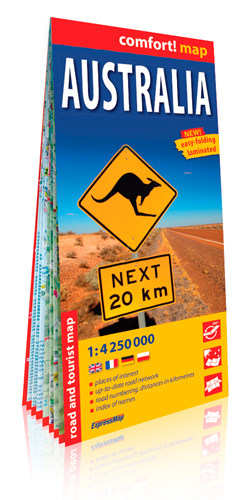 Australie  1/4.250.000 (Gb) (Comfort !Map, Laminée)
