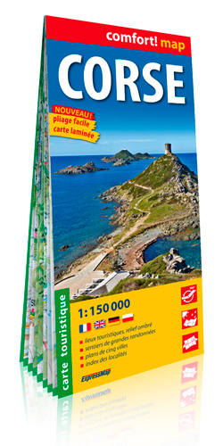 Corse 1/150.000 (Carte Grand Format, Laminee)