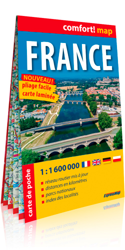 France 1/1M600 (Carte De Poche Laminée)