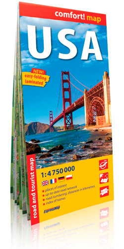 Usa (Gb) 1/4 750 000 (Comfort !Map, Laminée)