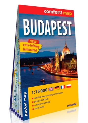 Budapest 1/15.000 (Ang) (Carte Format De Poche Lam