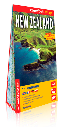 Nouvelle Zelande  1/1M (Gb) (Comfort !Map, Laminée)