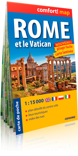 Rome Et Le Vatican (Fr)  1/15.000 (Comfort !Map, P