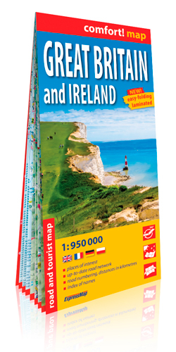 Grande Bretagne Et Irlande (Gb)  1/950.000 (Comfort !Map, Laminée)