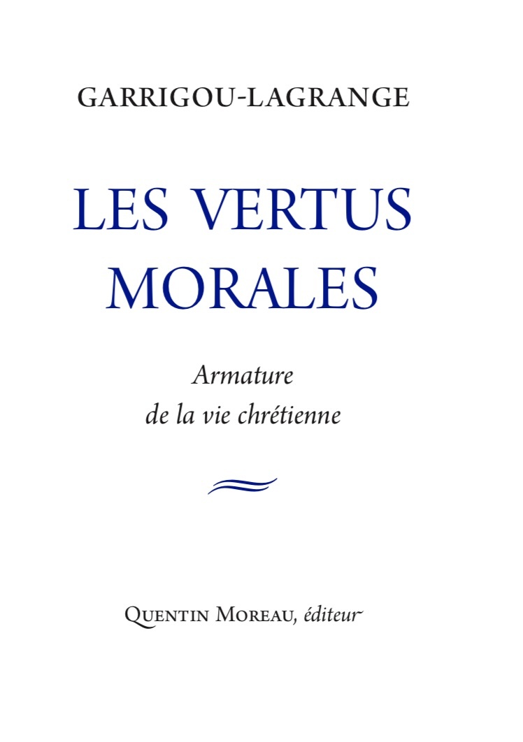 Les vertus morales
