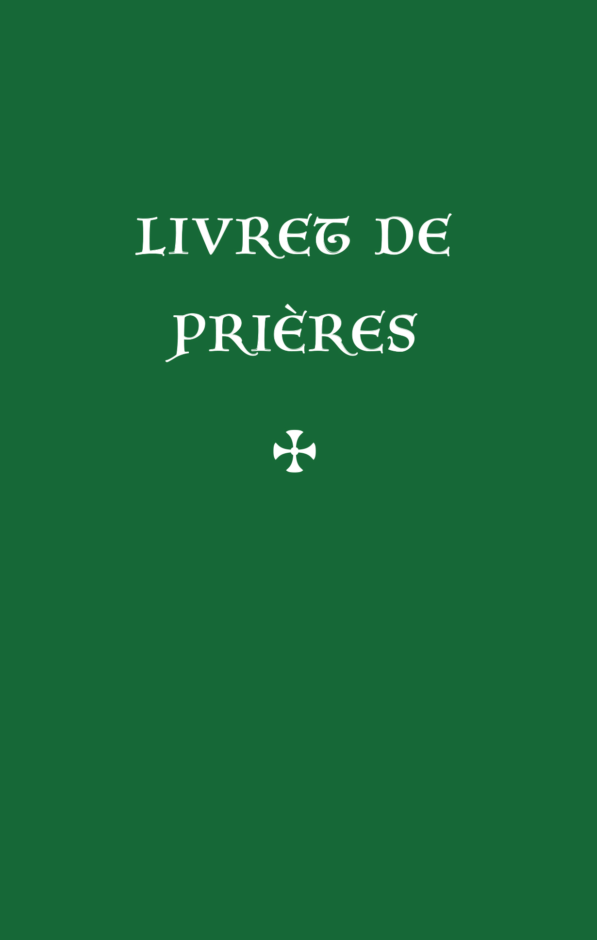 Livret de prières (nvelle éd)