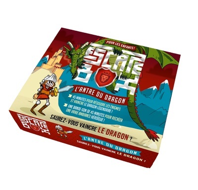 Escape Box L'Antre du dragon - Escape game enfant de 2 à 5 joueurs - De 8 à 12 ans