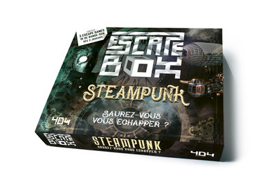 Escape Box Steampunk - Escape game adulte de 3 à 6 joueurs - Dès 14 ans et adulte