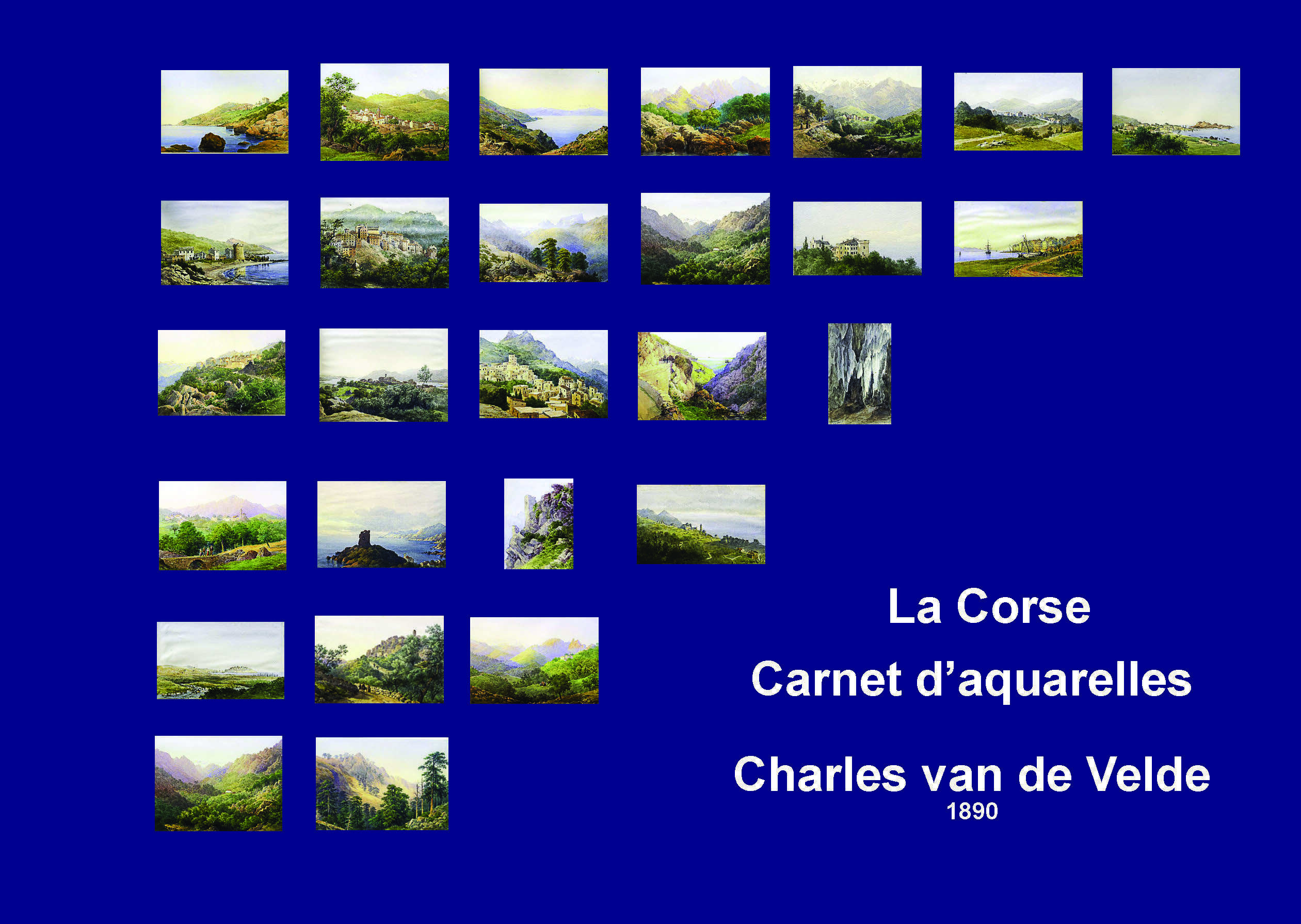 La Corse Carnet d 'aquarelles 1890