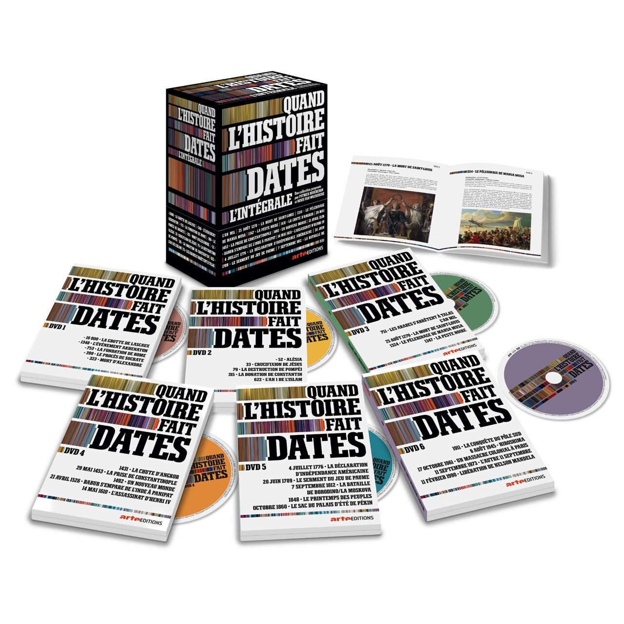 QUAND L'HISTOIRE FAIT DATES - INTEGRALE - 6 DVD