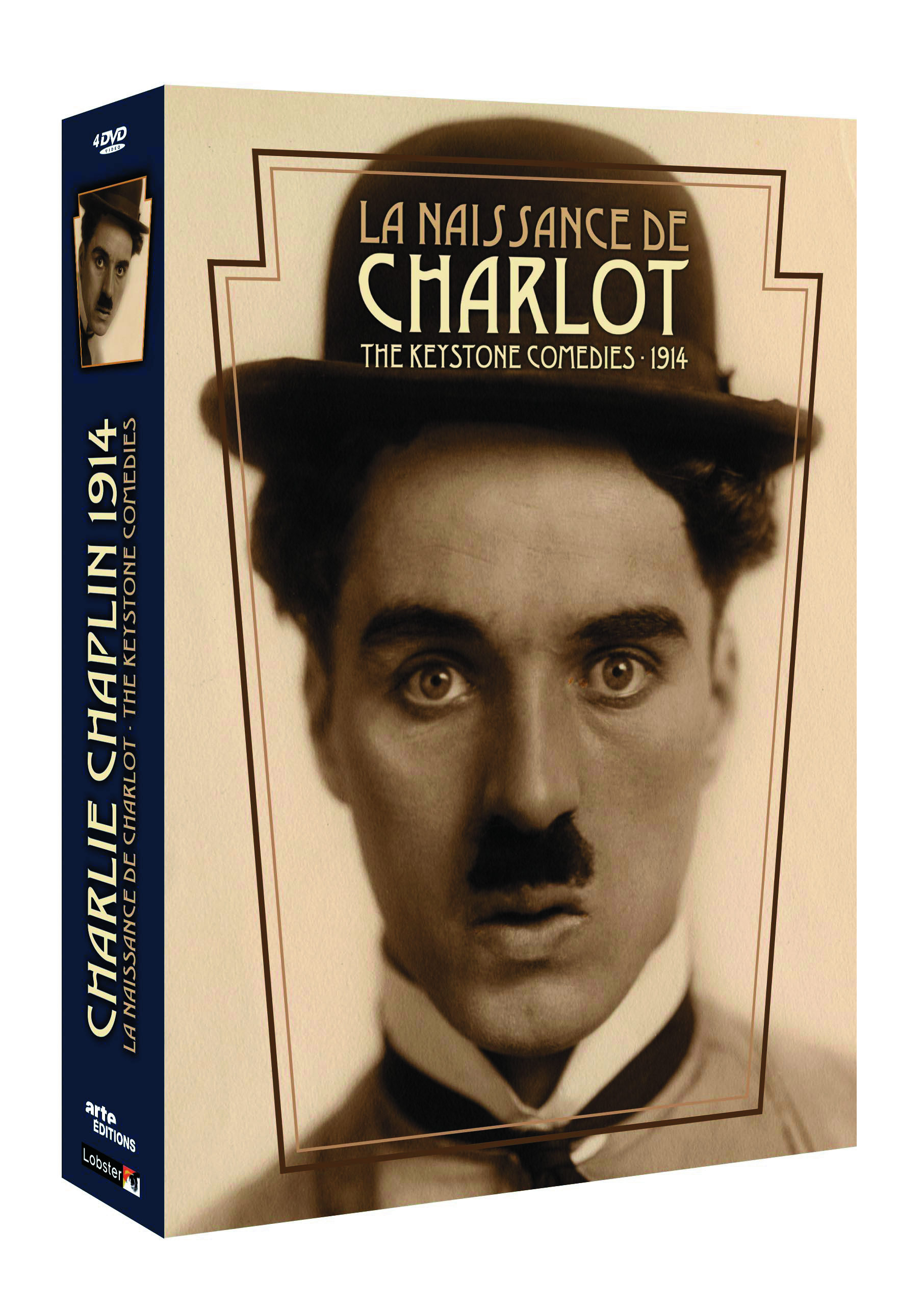 KEYSTONE LA NAISSANCE DE CHARLOT - 4 DVD