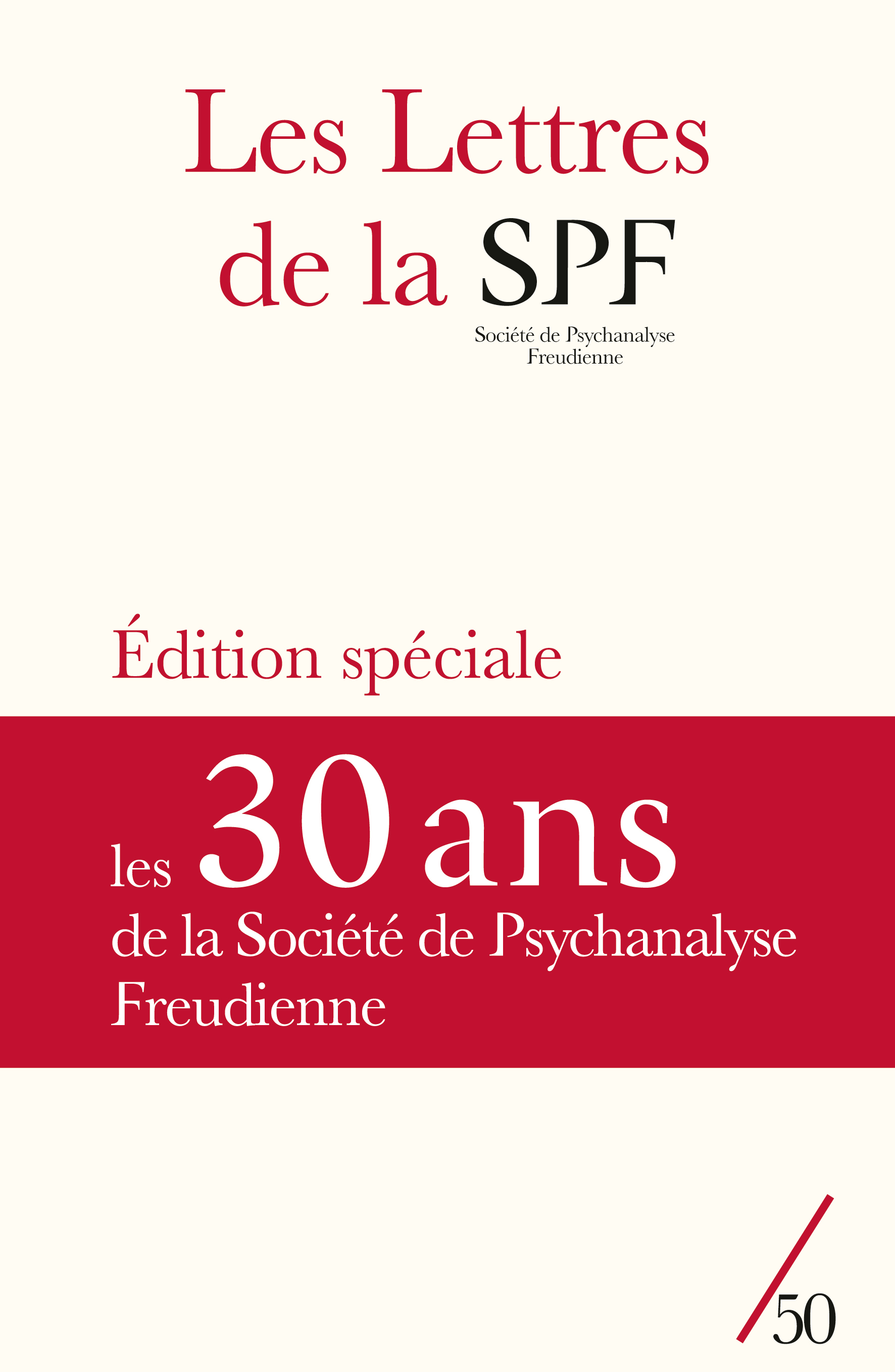 Les Lettres de la SPF n°50