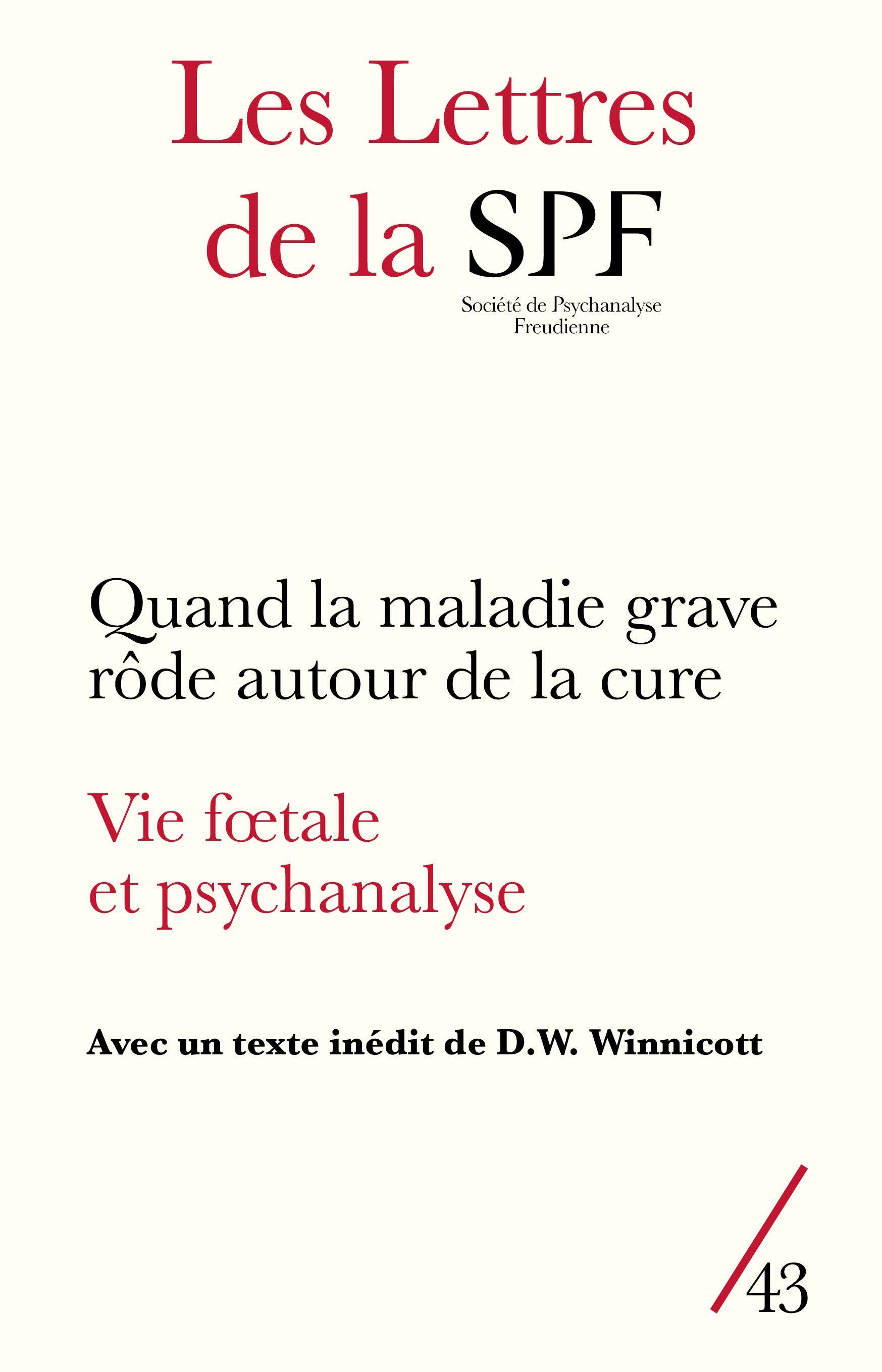 Les Lettres de la SPF n°43