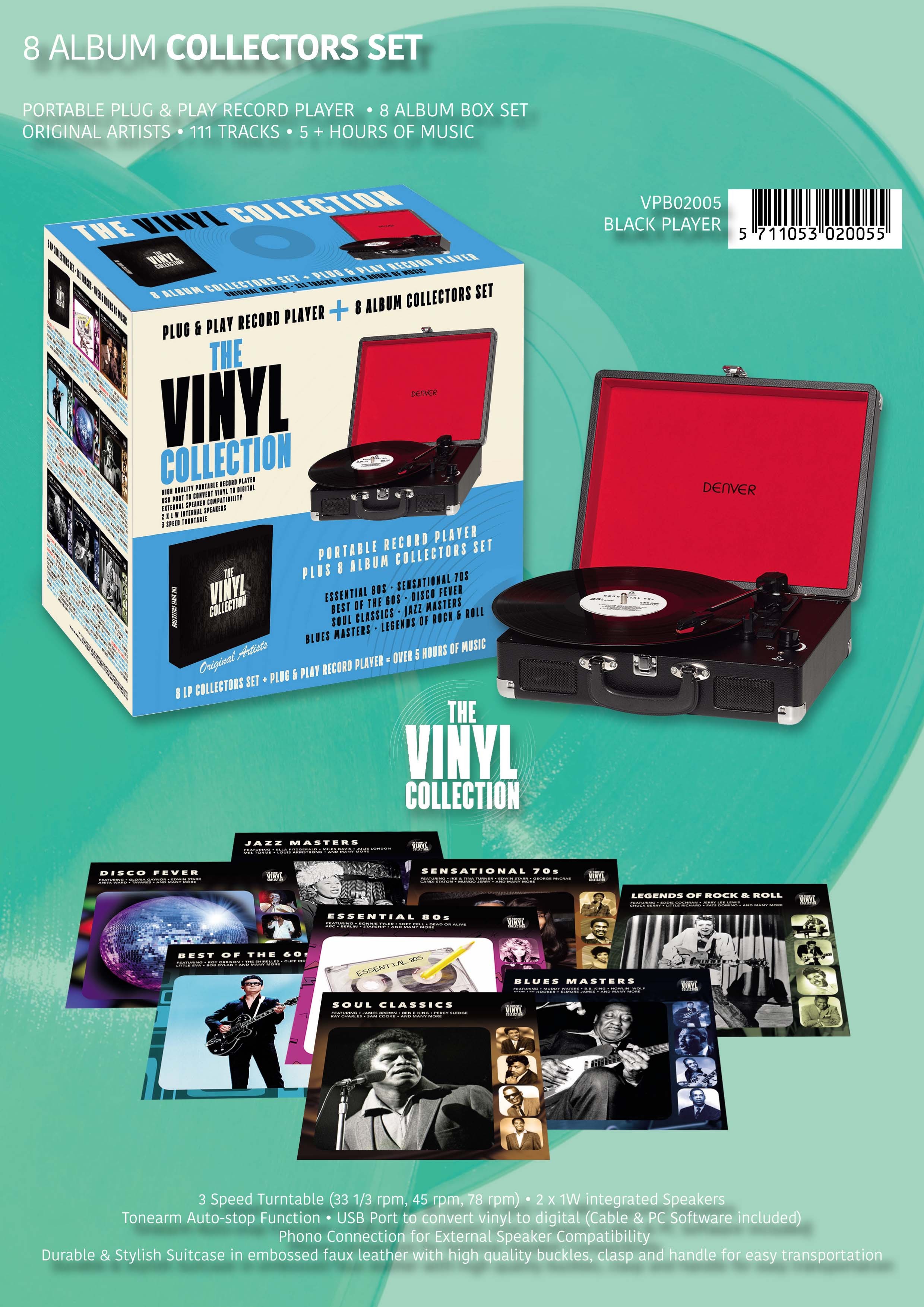 PLATINE VINYLE + 8 VINYLES