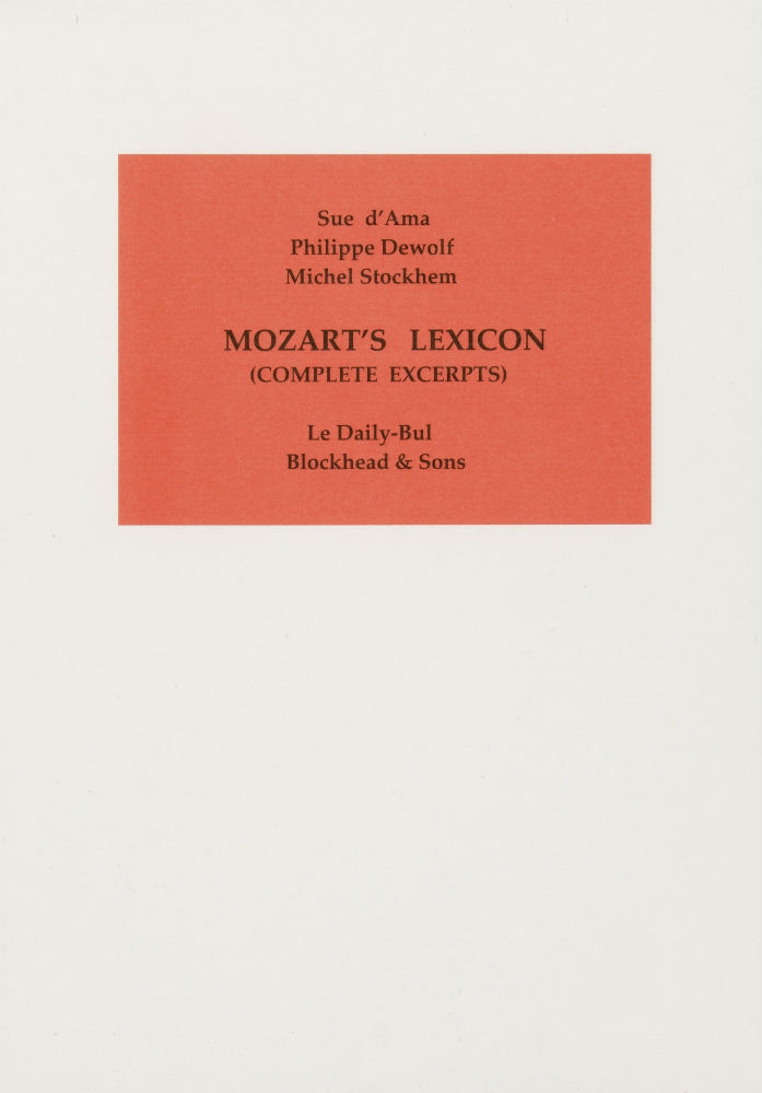 MOZART'S LEXIKON
