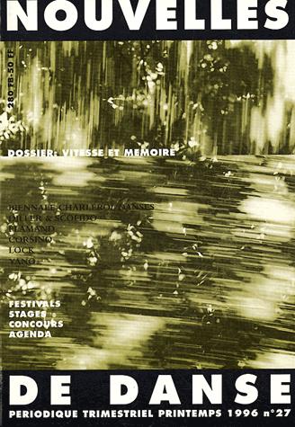 NOUVELLES DE DANSE 27 : VITESSE   MEMOIRE