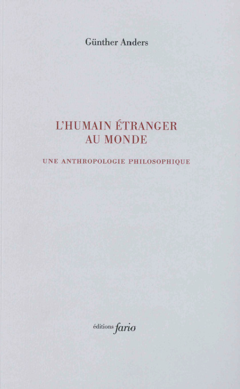 L' humain étranger au monde