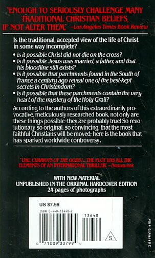 HOLY BLOOD, HOLY GRAIL