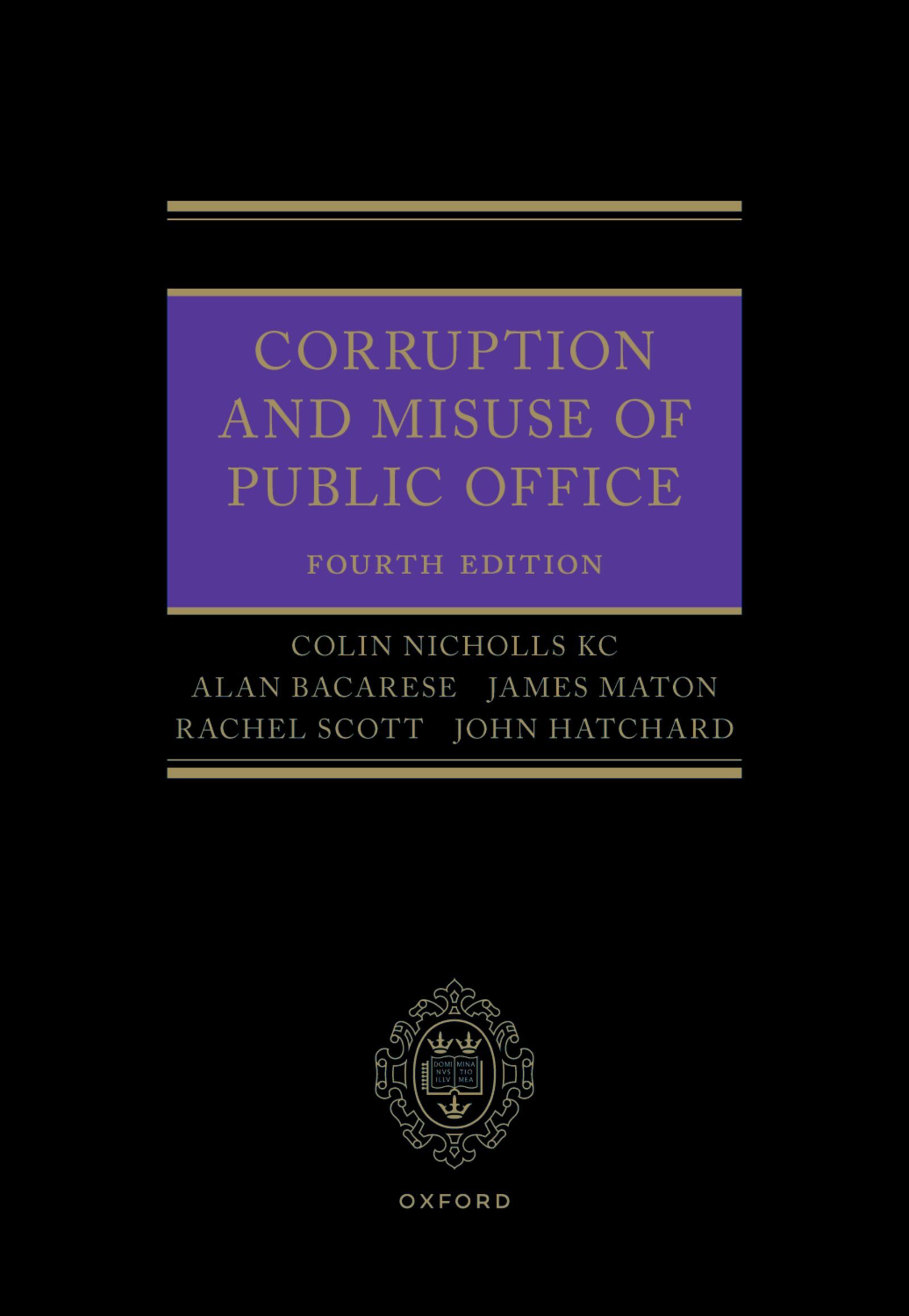 Corruption and Misuse of Public Office
