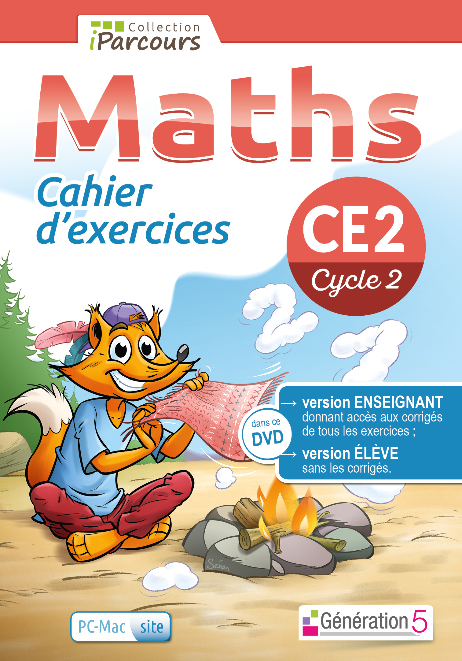 Cahier numérique iParcours Maths CE2 (DVD enseignant site) 2018
