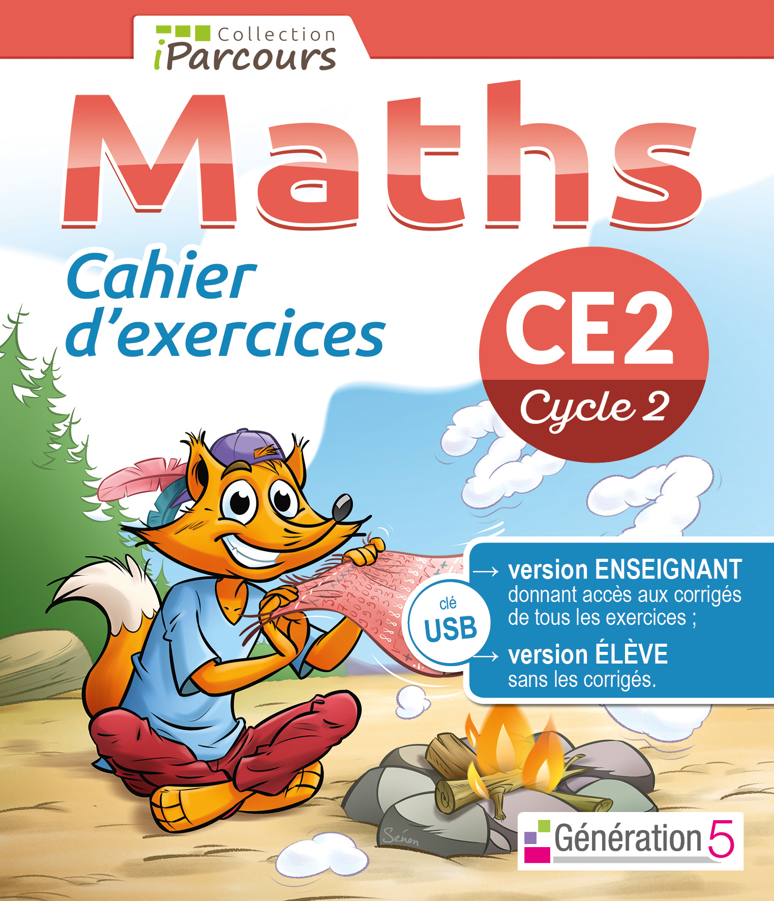Cahier numérique iParcours Maths CE2 (Clé USB) 2018
