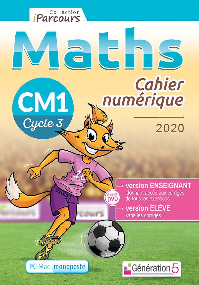 Cahier numérique iParcours maths CM1 (DVD enseignant monoposte) 2020
