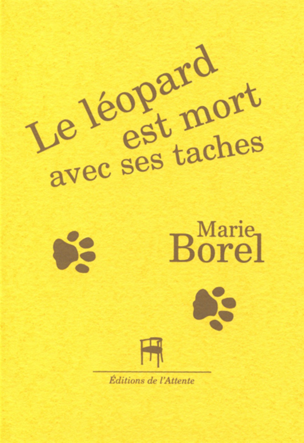 Le léopard est mort avec ses taches